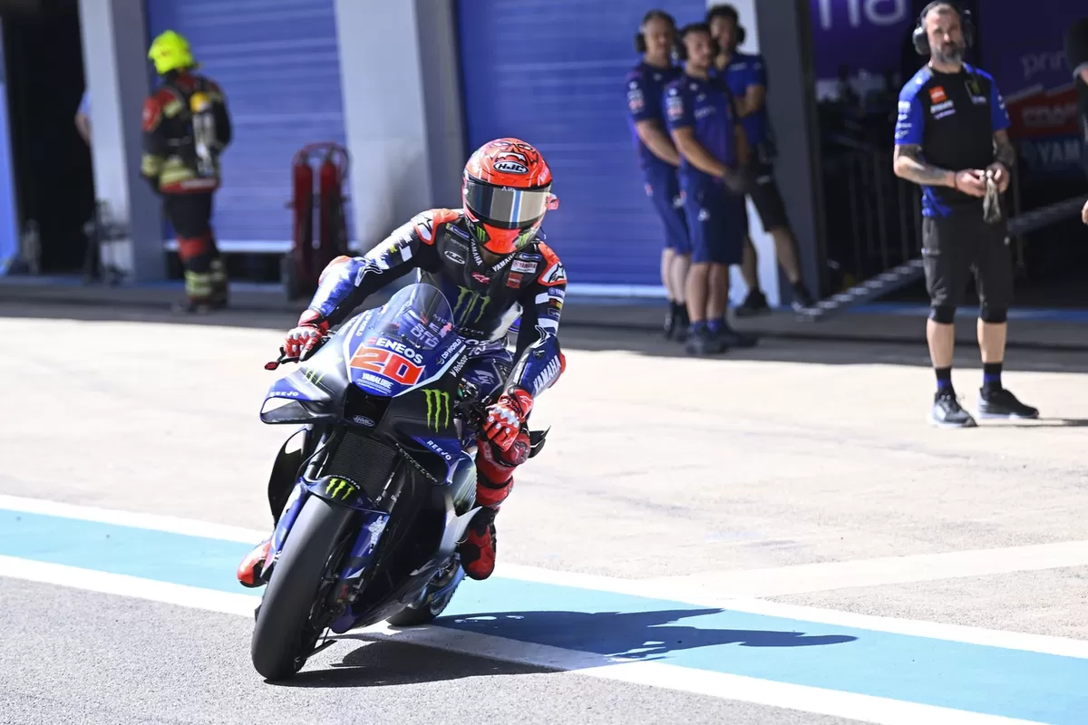 Pembalap Yamaha Fabio Quartararo saat menjalani tes resmi Jerez. (Yamaha MotoGP)