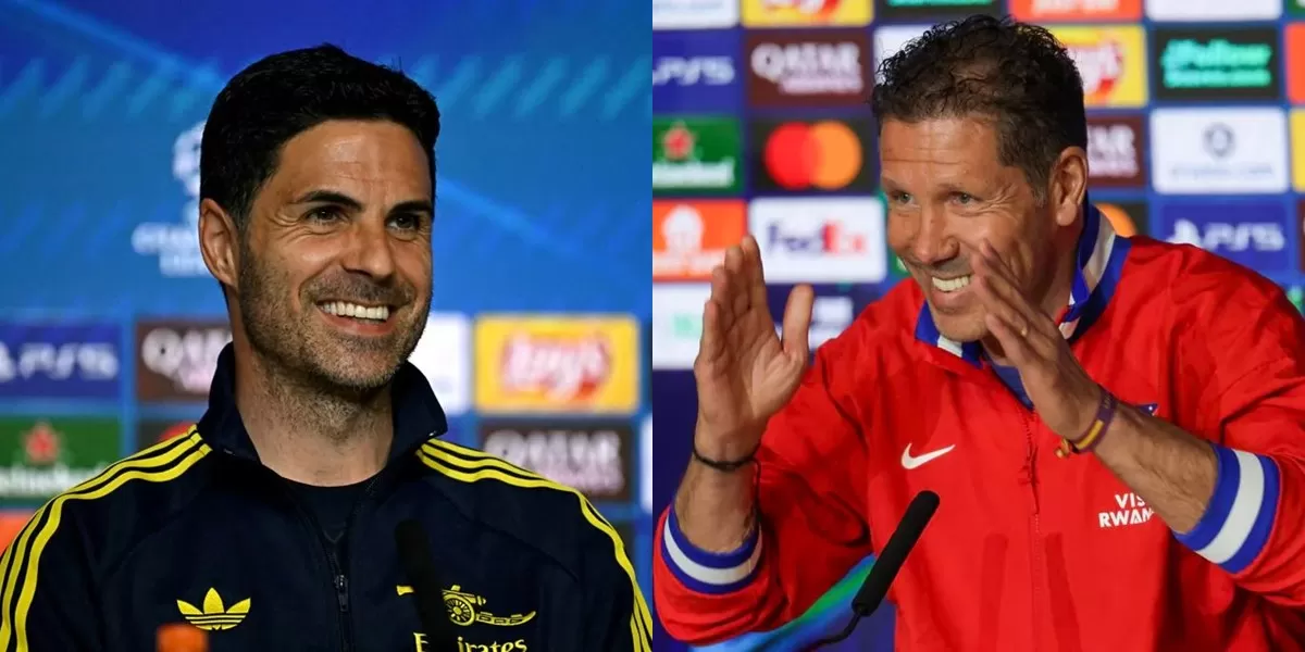 Mikel Arteta dan Diego Simeone (kanan)