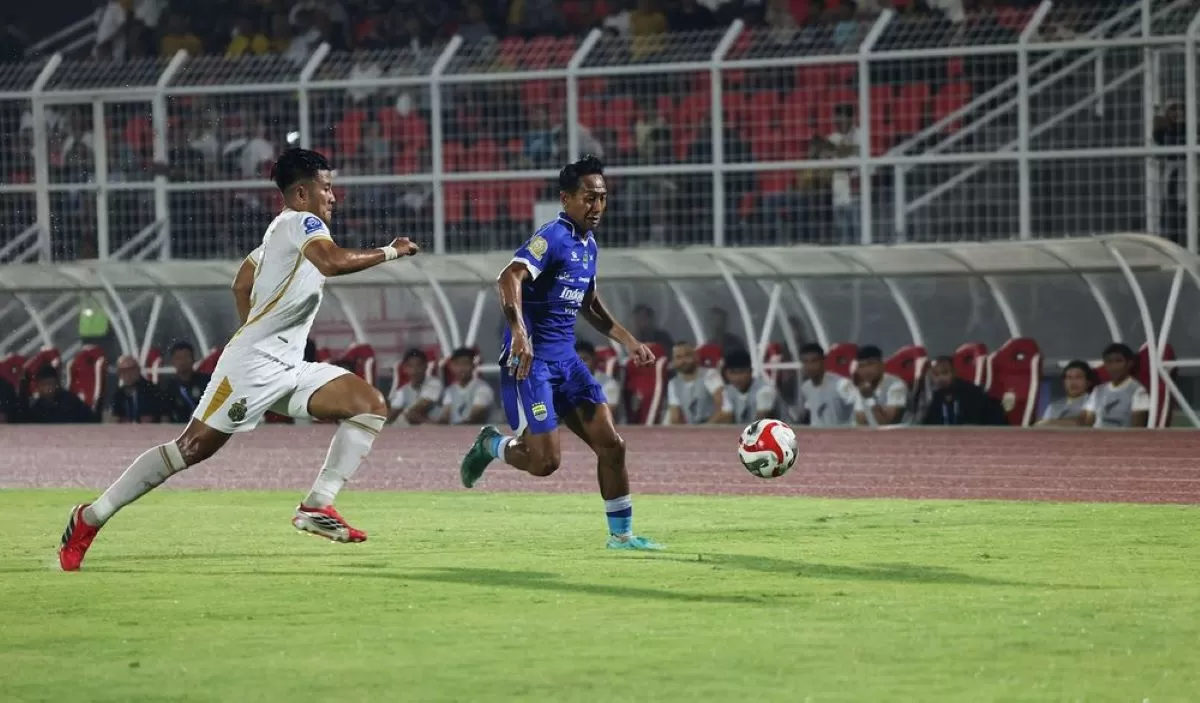Beckham Putra sumbang gol untuk kemenangan Persib 4-2 atas Bhayangkara FC. (Persib/Barly)