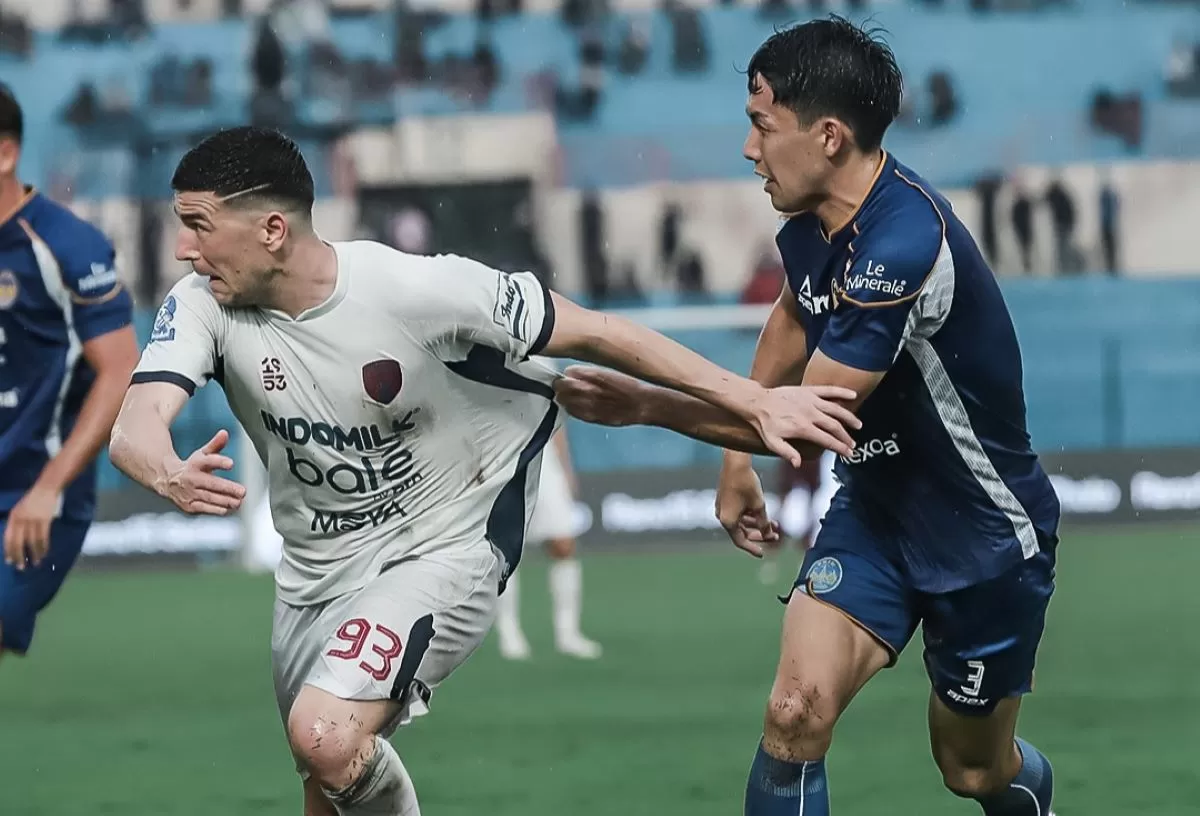 Pemain Persita Aleksa Andrejic (#93) cetak gol tunggal ke gawang PSIM Yogyakarta di pekan ke-30 Super League 2025/26. (@persita.official)