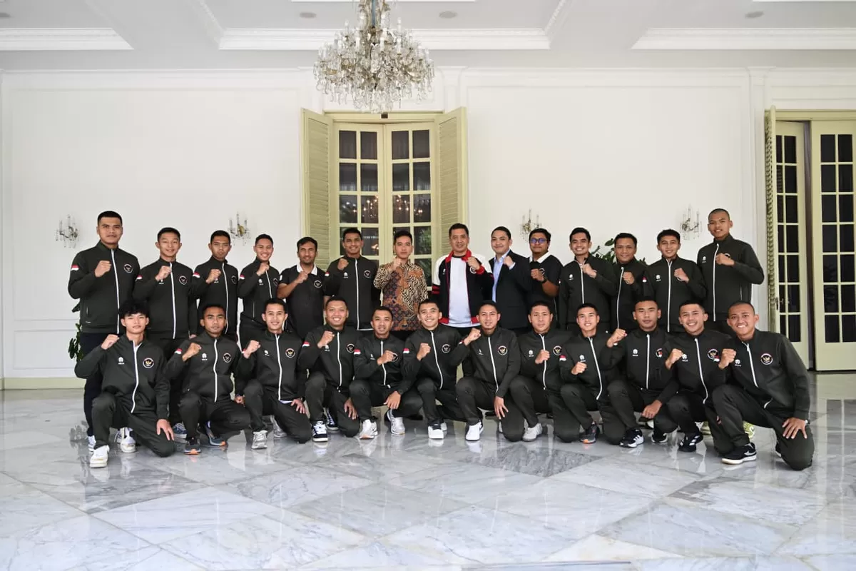 Wakil Presiden Gibran Rakabuming Raka saat menerima audiensi Timnas Hoki dan pengurus FHI di Istana Wapres, Jakarta, Rabu, 29 April 2026. (SETWAPRES)