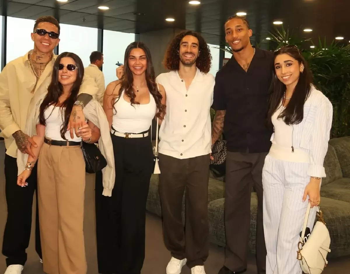 Trio Chelsea melakukan perjalanan ke Madrid bersama pasangan mereka.