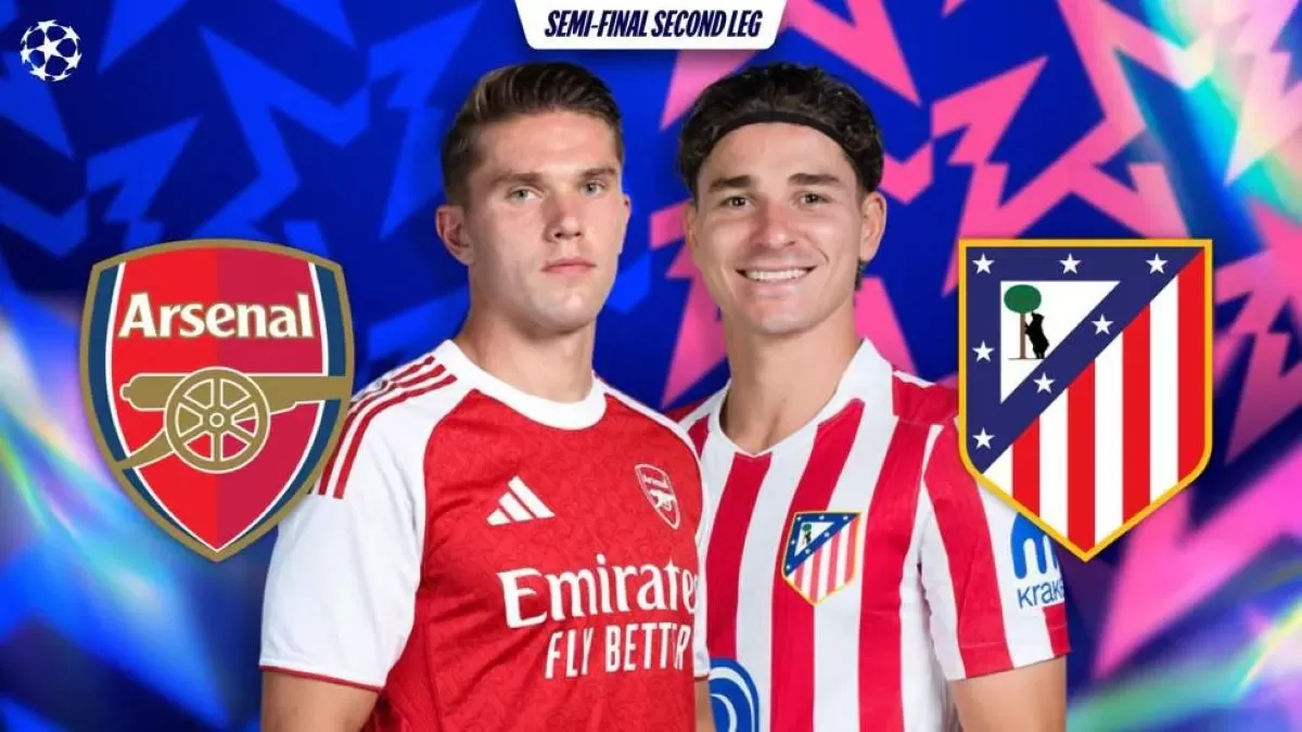 Viktor Gyokeres (Arsenal) dan Julian Alvarez akan berhadapan di Leg 2 semifinal Liga Champions 2025/26. (UEFA)