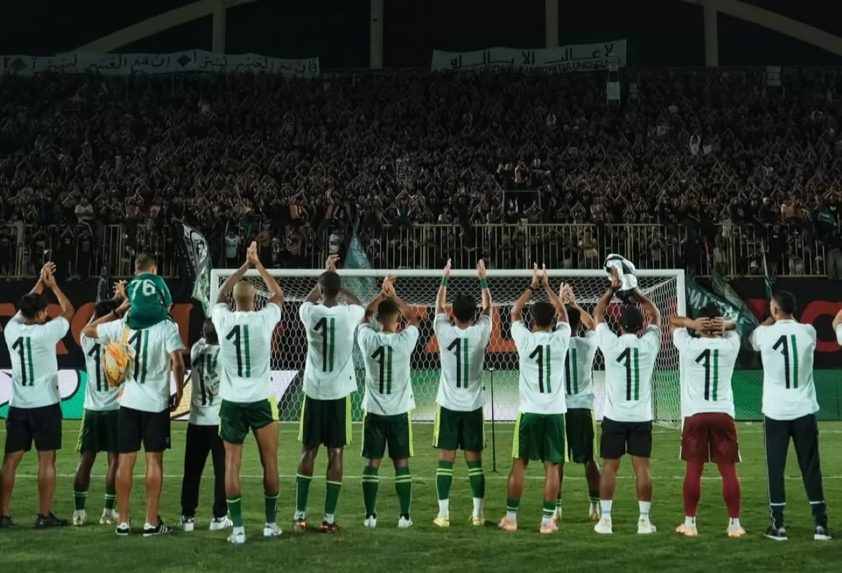 Skuat PSS Sleman di hadapan pendukung setianya. (@pssleman)