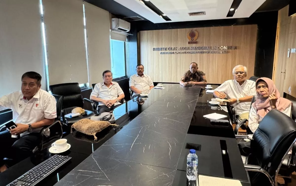 KONI Pusat gelar rapat virtual dengan Formula Medicine Italia. (KONI )