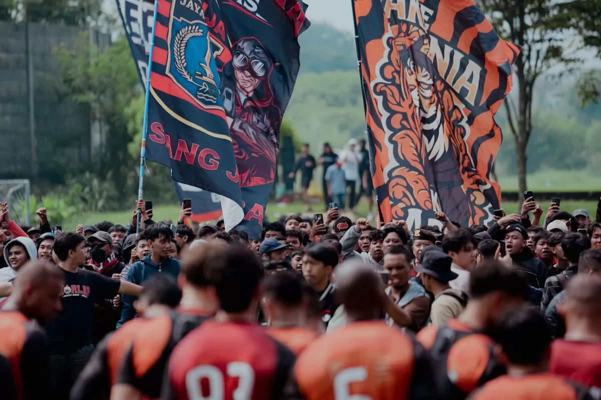 Berikan dukungan kuat, Jakmania sambangi Persija Training Ground. (Persija)