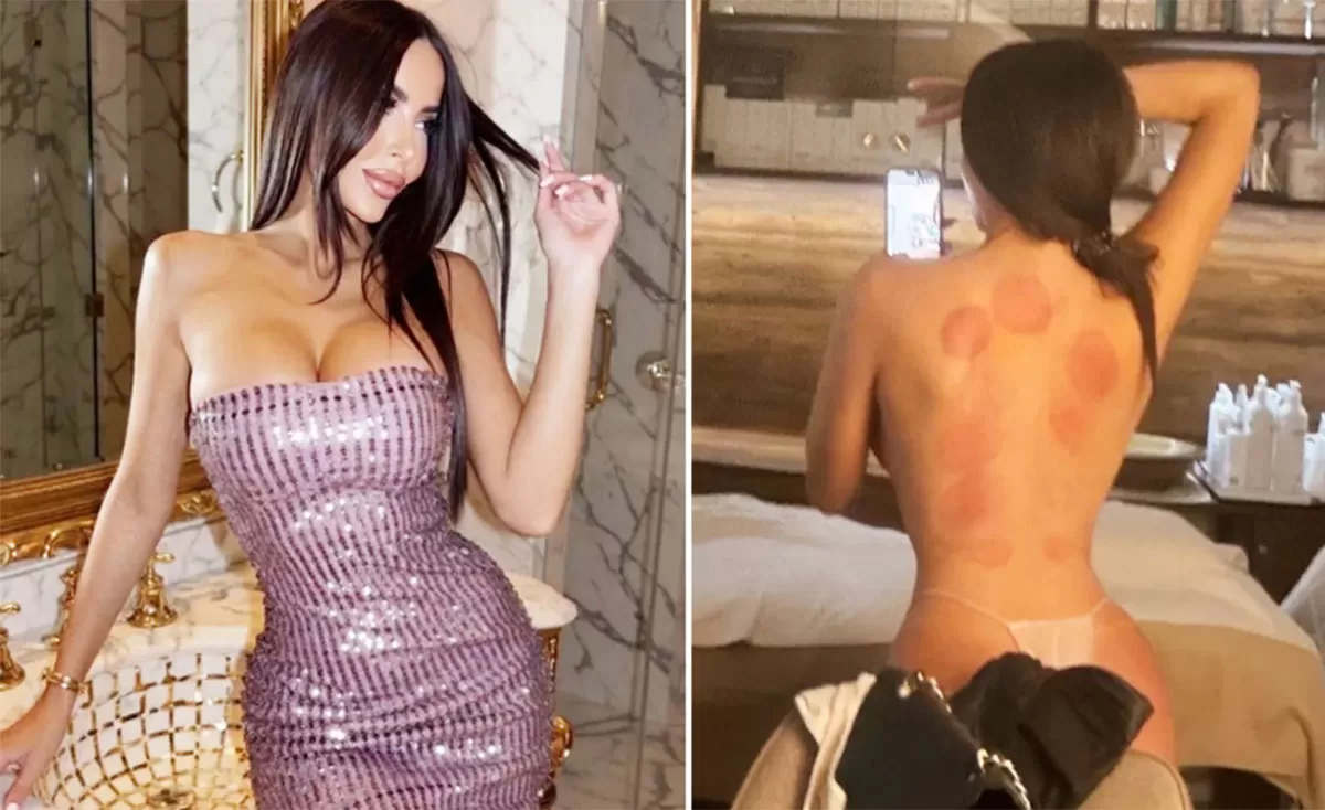 Kembaran Kim Kardashian ini berpose tanpa busana, membuat penggemar heboh.