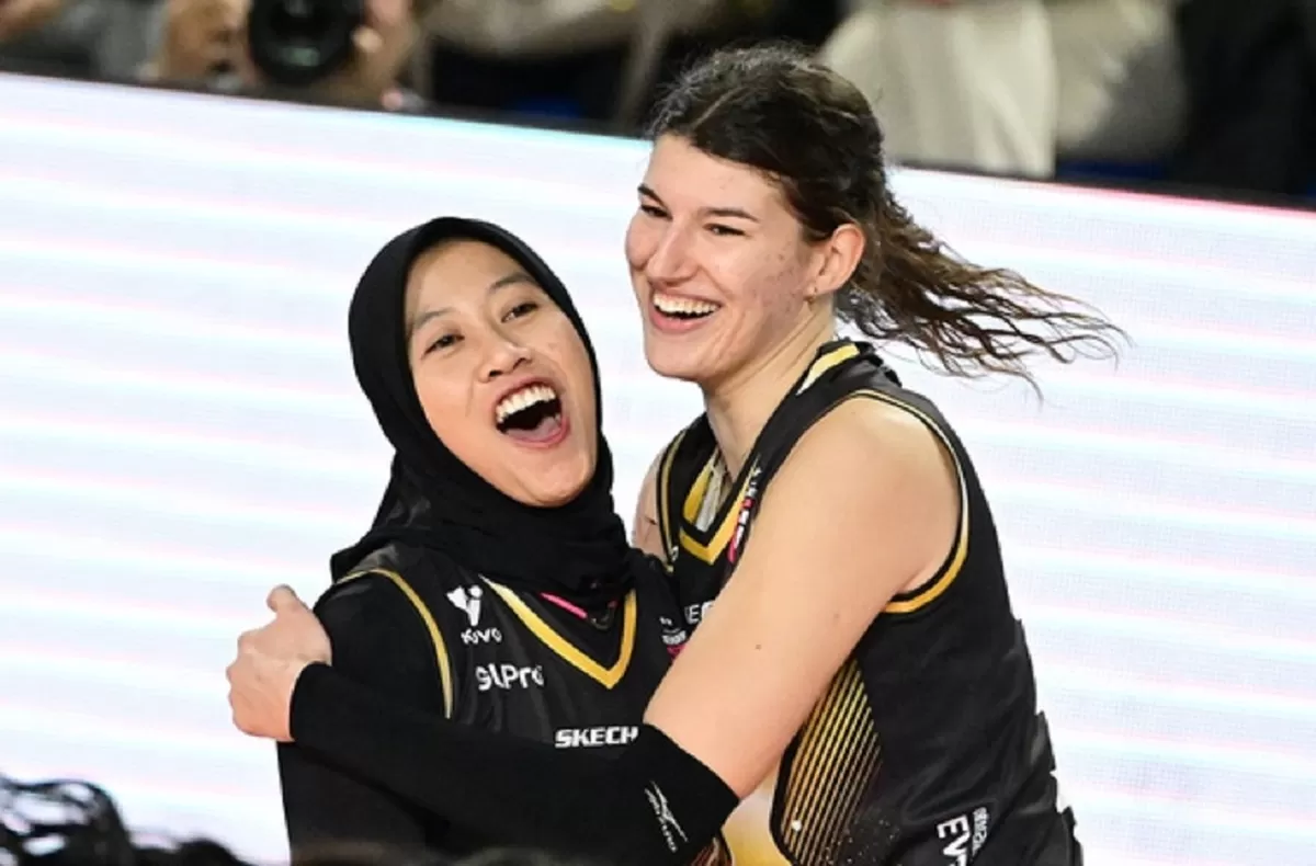 Megawati hangestri dan Vanja Bukiric dua musim lalu sukses mengantar Red Sparks keluar sebagai runner-up Liga Voli Korea