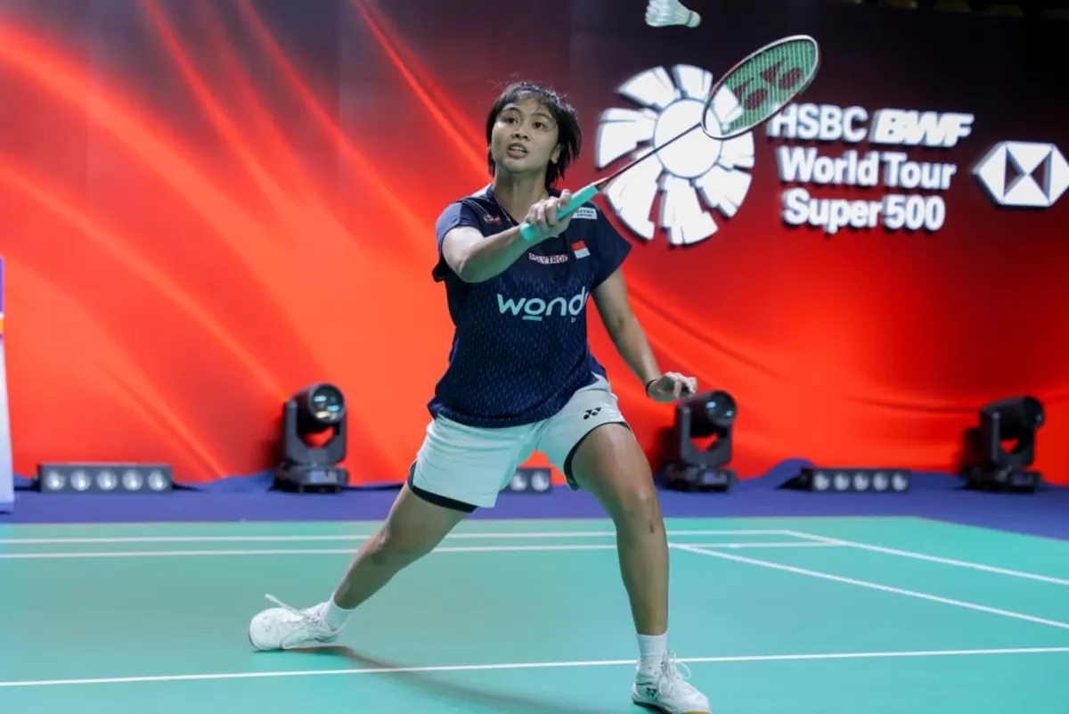 Tunggal putri muda Indonesia, Thalita Ramadhani Wiryawan sukses amankan tiket babak utama Thailand Open 2026 usai bukukan dua kemenangan di laga kualifikasi, di Nimibutr Stadium, 12 Mei. (PBSI)