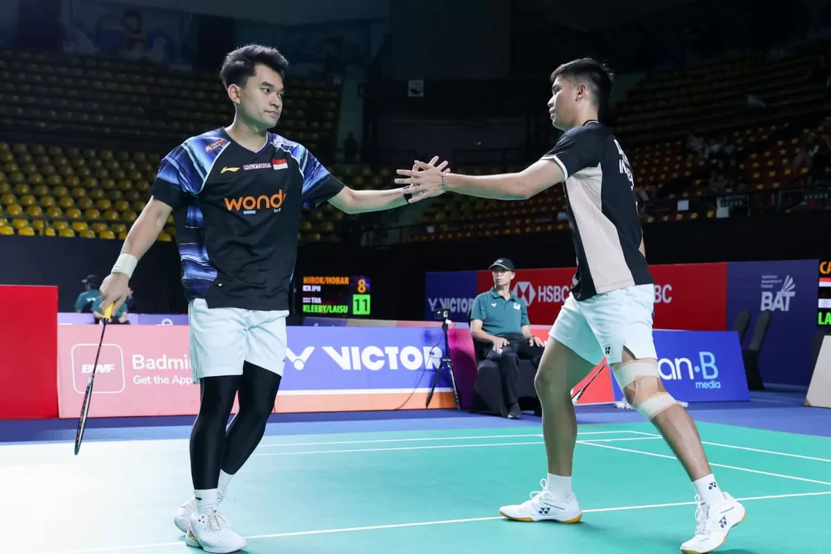 Comeback manis pasangan ganda putra, Leo Rolly Carnando/Daniel Marthin paska cedera. Mereka melangkah ke babak kedua Thailand Open 2026 usai petik kemenangan, 12 Mei 2026. (PBSI)
