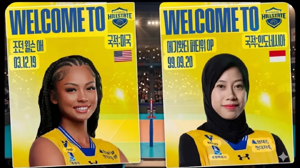 Duet Megawati Hangestri dan Jordan Wilson jadi andalan Hyundai Hillstate.
