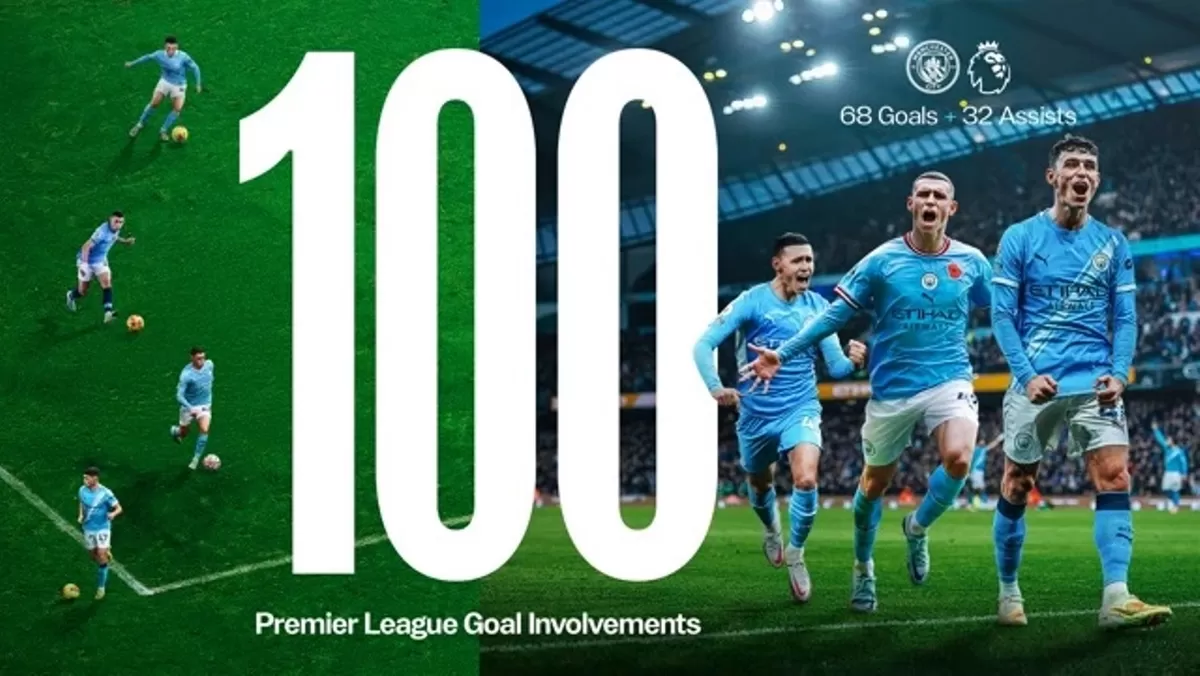 Phil Foden ukir catatan penting bagi performa Manchester City musim ini. (Manchester City)