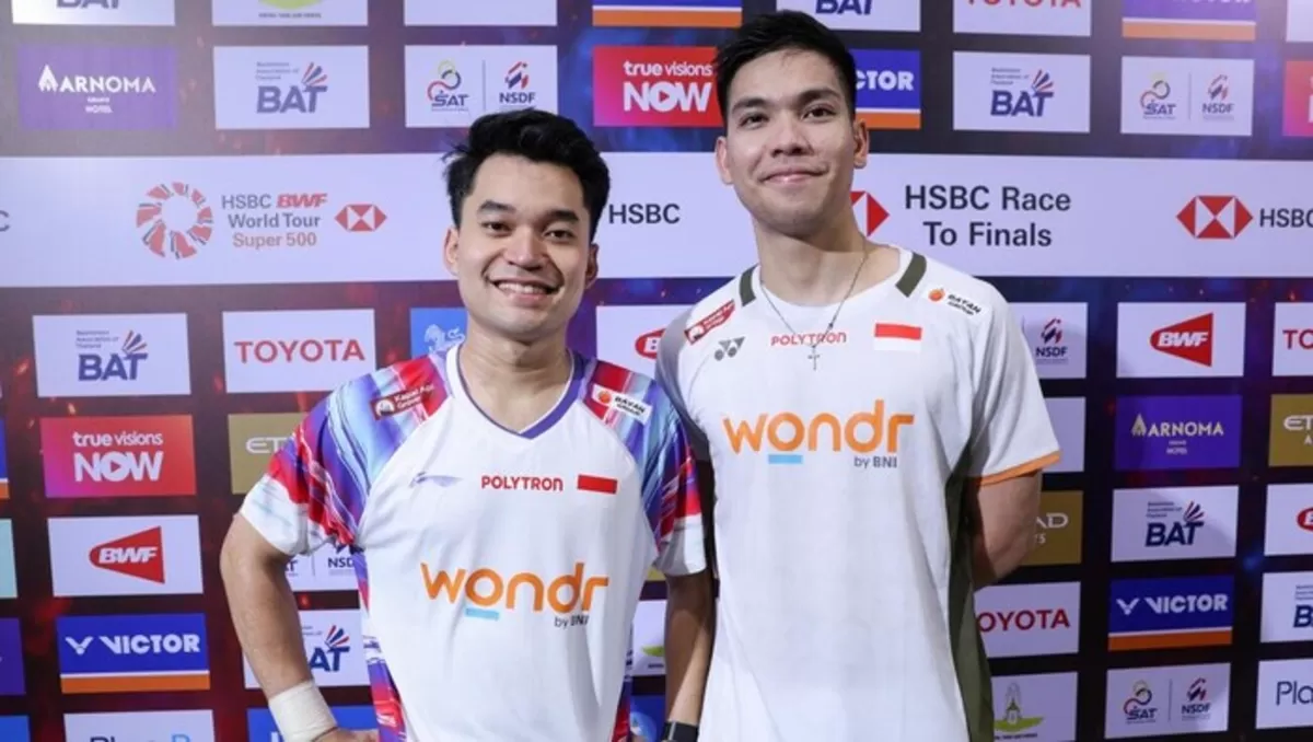 Pasangan Leo Rolly Carnando dan Daniel Marthin. (PBSI)
