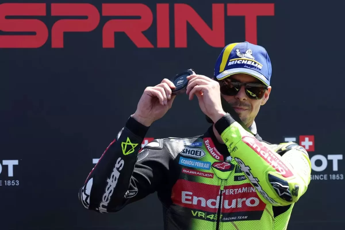 Pembalap Pertamina Enduro VR46, Fabio Di Giannantonio. (Getty Images)