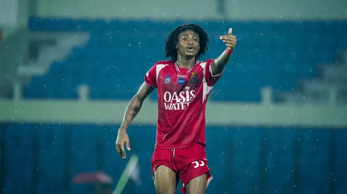 Winger Persijap Jepara Najeeb Yakubu (I League)