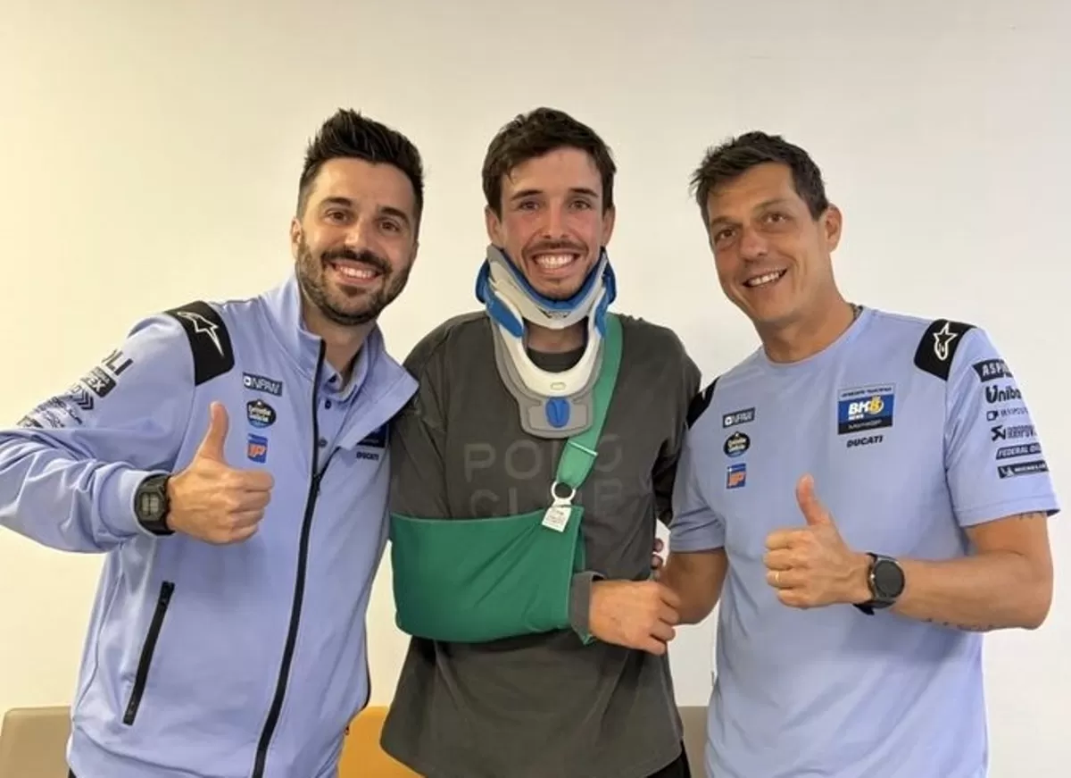 Alex Marquez pasca kecelakaan di GP Catalunya. (Gresini Racing)
