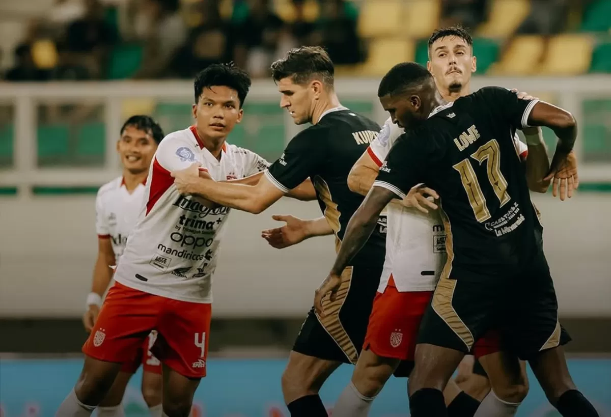 Laga bigmatch Dewa United vs Bali United berakhir dengan kemenangan tipis Bali United FC. (@baliunitedfc)