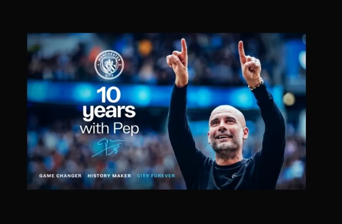 Pep Guardiola resmi tinggalkan Manchester City setelah satu dekade. (Manchester City)