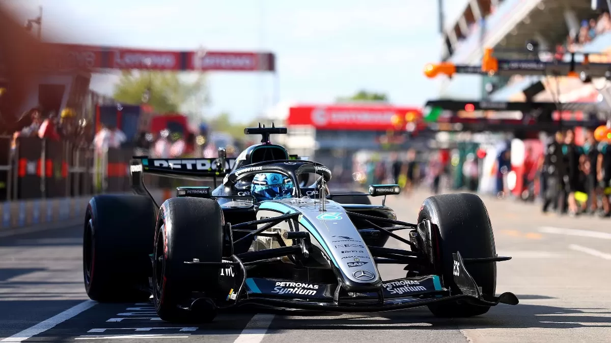 Pembalap Mercedes George Russel rebut pole position untuk Sprint Race GP Kanada. (Formula1)