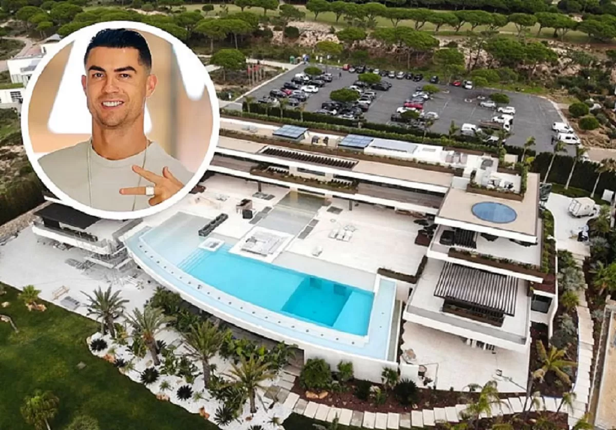 Penampakan rumah mewah Cristiano Ronaldo di Quinta da Marinha, Portugal.