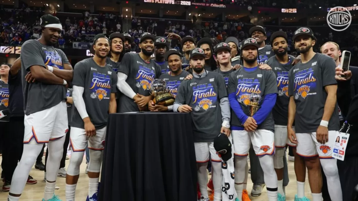 New York Knicks melaju ke final NBA 2026 usai unggual 4-0 di playoff final wilayah Timur, mengalahkan Cleveland Cavaliers, Senin, 25 Mei waktu setempat. Jalen Brunson raih MVP Wilayah Timur. (FB New York Knicks)