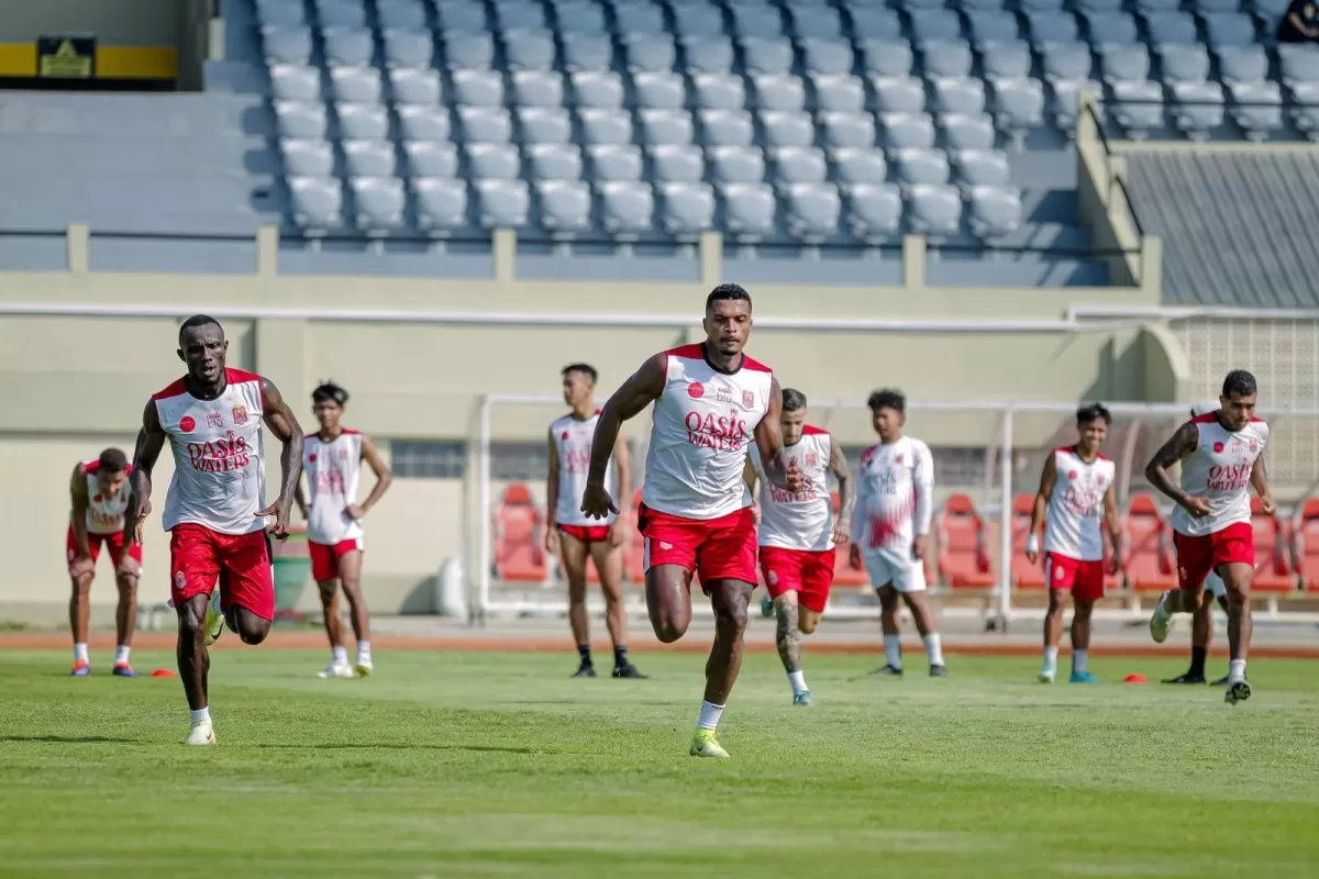 Skuat Persijap Jepara jalani latihan intensif. (Persijap Jepara)