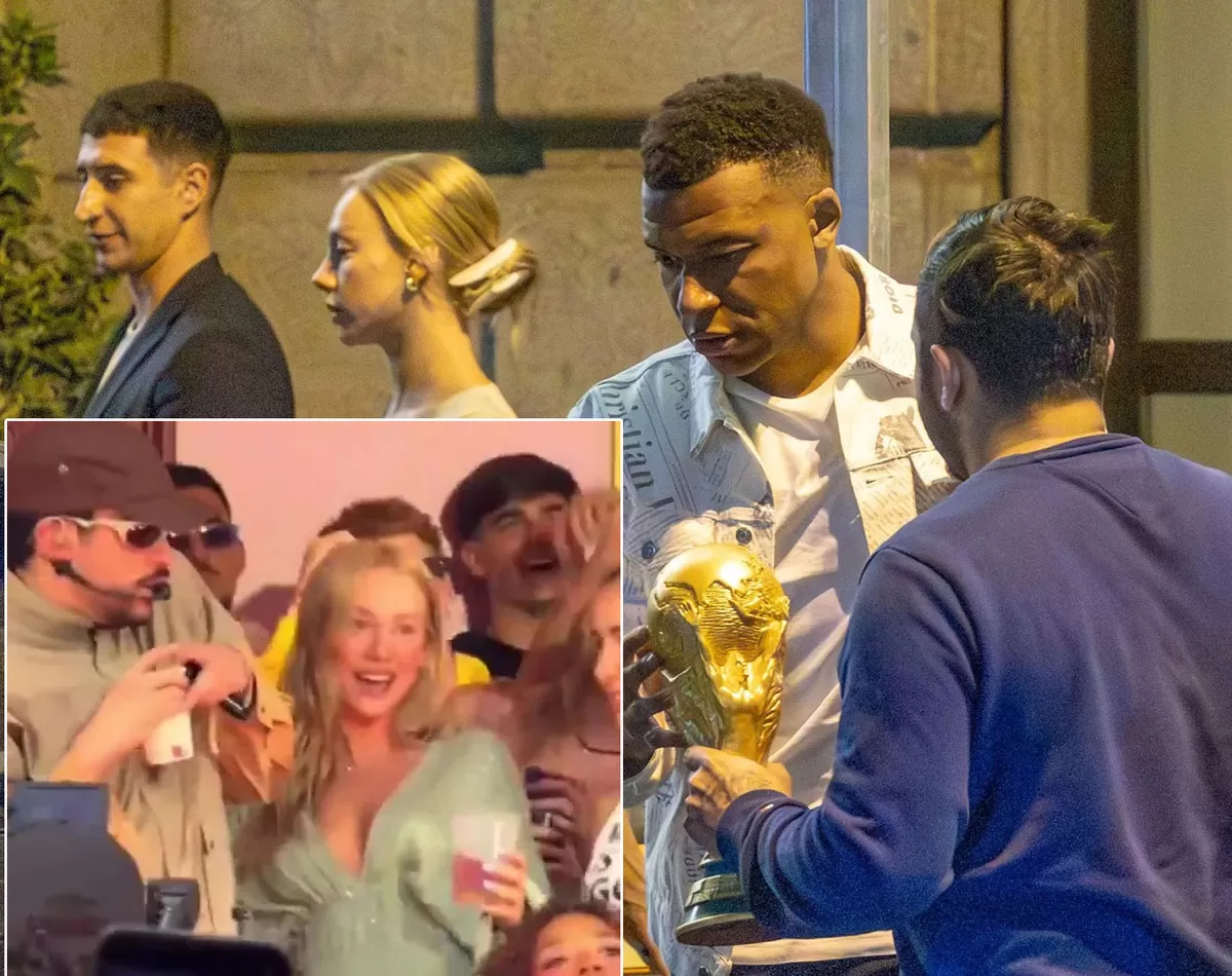 Pacar Kylian Mbappe, Ester Exposito, menjadi viral setelah terekam sedang menari dengan Bad Bunny