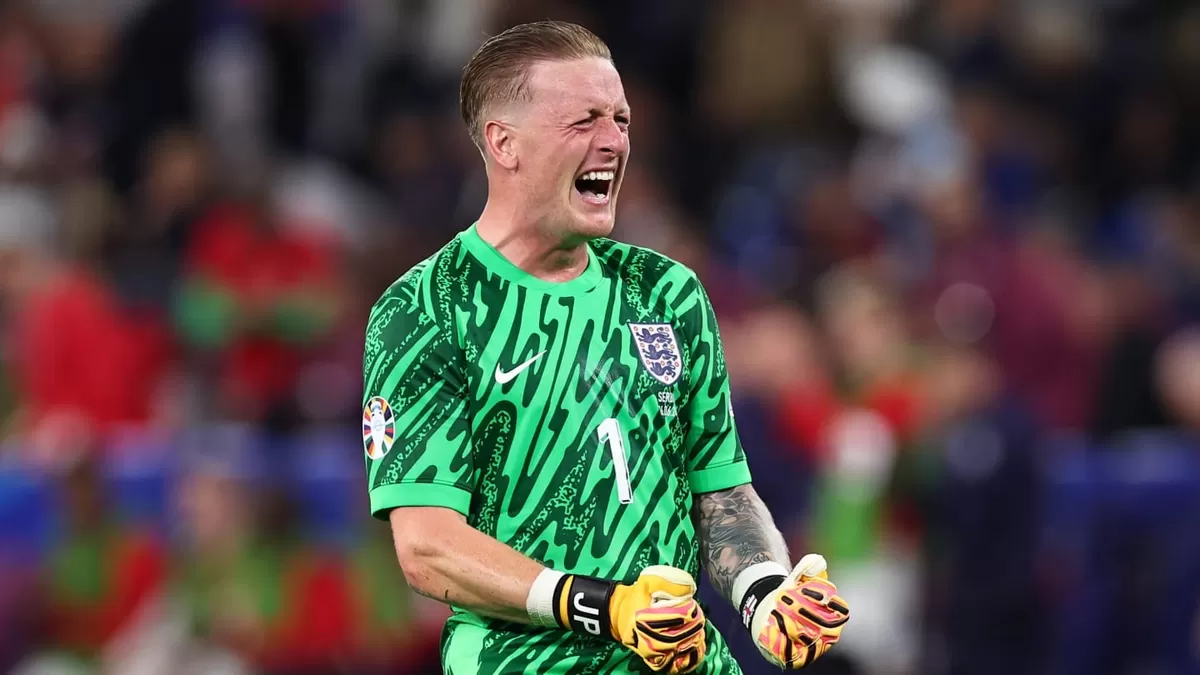 Penjaga gawang Inggris, Jordan Pickford. (AFP)