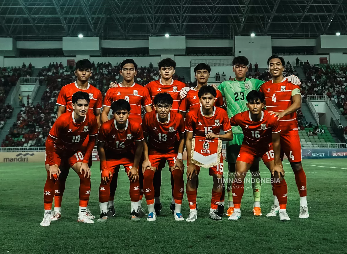 Para punggawa Timnas Indonesia U19 yang berlaga di Piala AFF U19 di Medan.