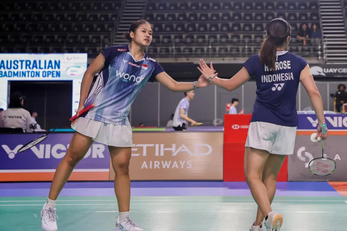 Sang juara bertahan, Rachel Allessya Rose/Febi Setianingrum mengawali Australia Open 2026 dengan hasil positif, Selasa, 9 Juni 2026.