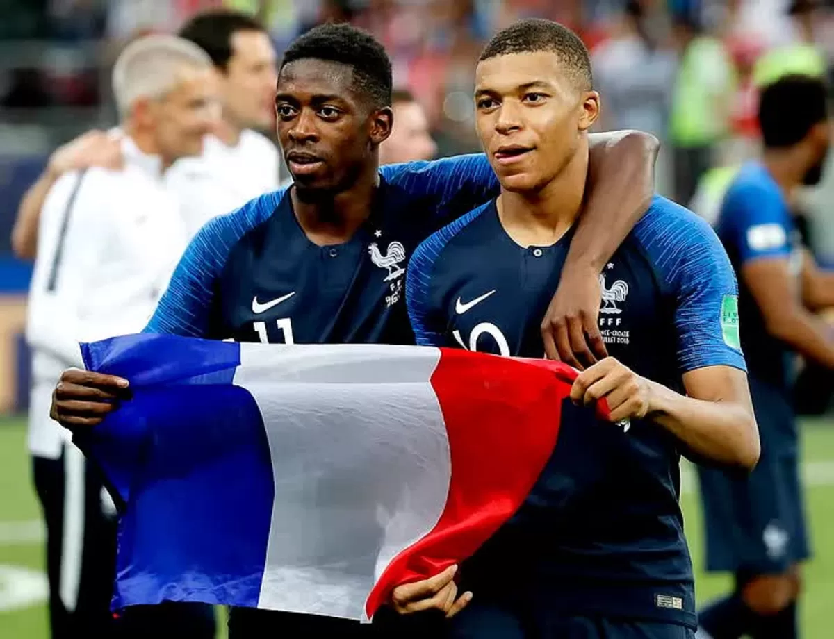 Ousmane Dembele dan Kylian Mbappe menjadi pemain penting timnas Prancis.