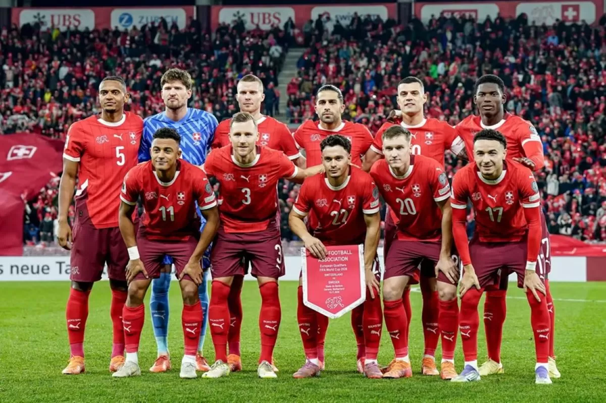 Timnas Swiss di kualifikasi Piala Dunia 2026. (FIFA)