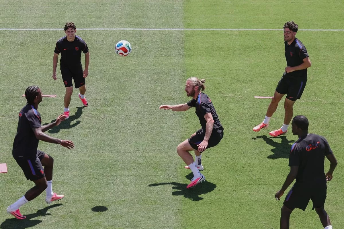 Timnas Amerika Serikat jalani latihan jelang duel lawan Paraguay. (@usmnt)