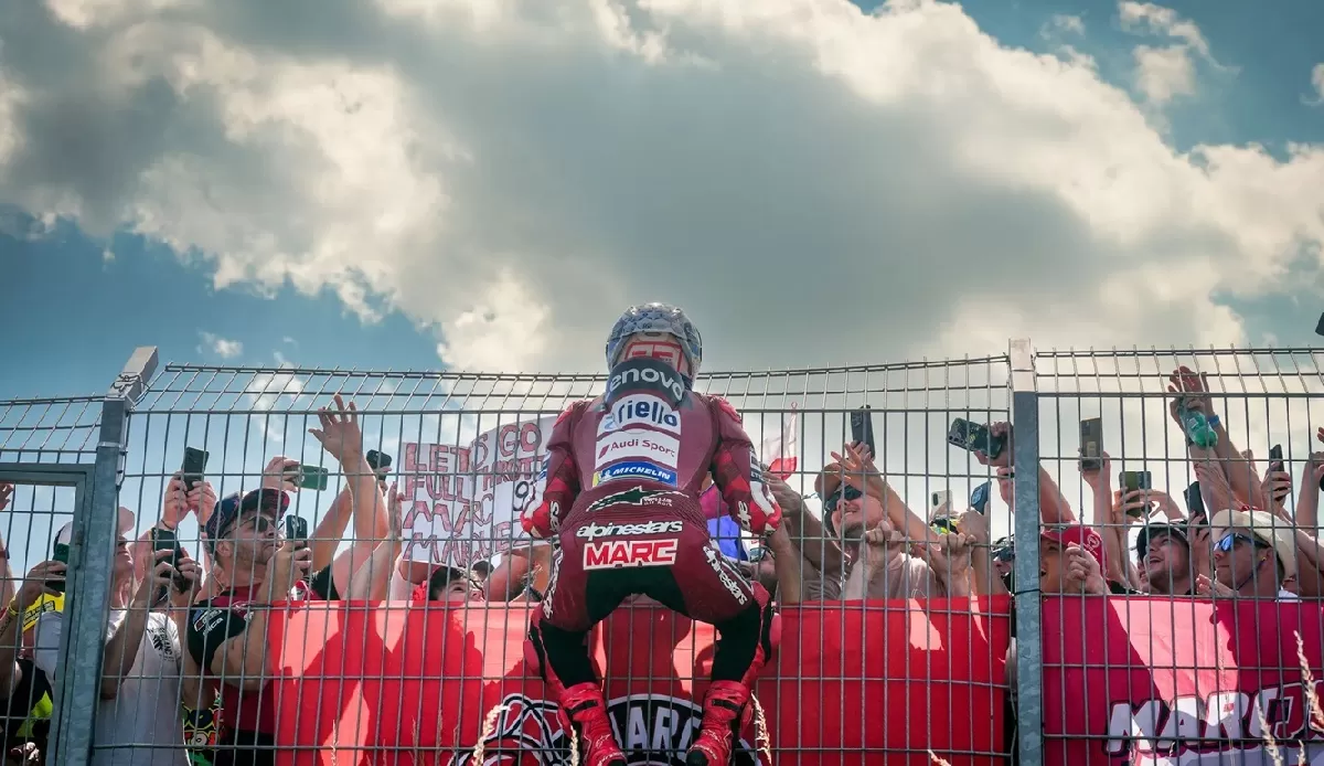 Selebrasi kemenangan Marc Marquez di GP Ceko 2026 (MotoGP)