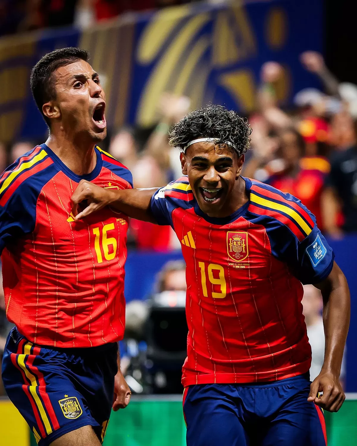 Lamine Yamal tampil gemilang bersama timnas Spanyol di Piala Dunia 2026. (Patrick Smith - FIFA)