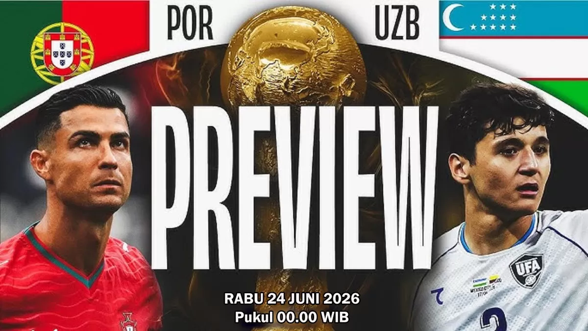 Portugal harus memenangkan pertandingan melawan uzbekistan jika ingin ke fase 32 besar Piala Dunia 2026.