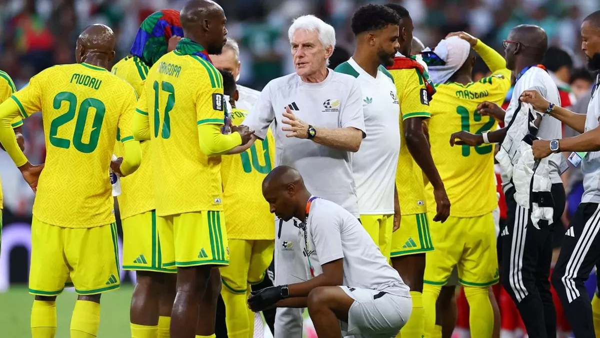 Pelatih Afrika Selatan, Hugo Broos. (AFP)