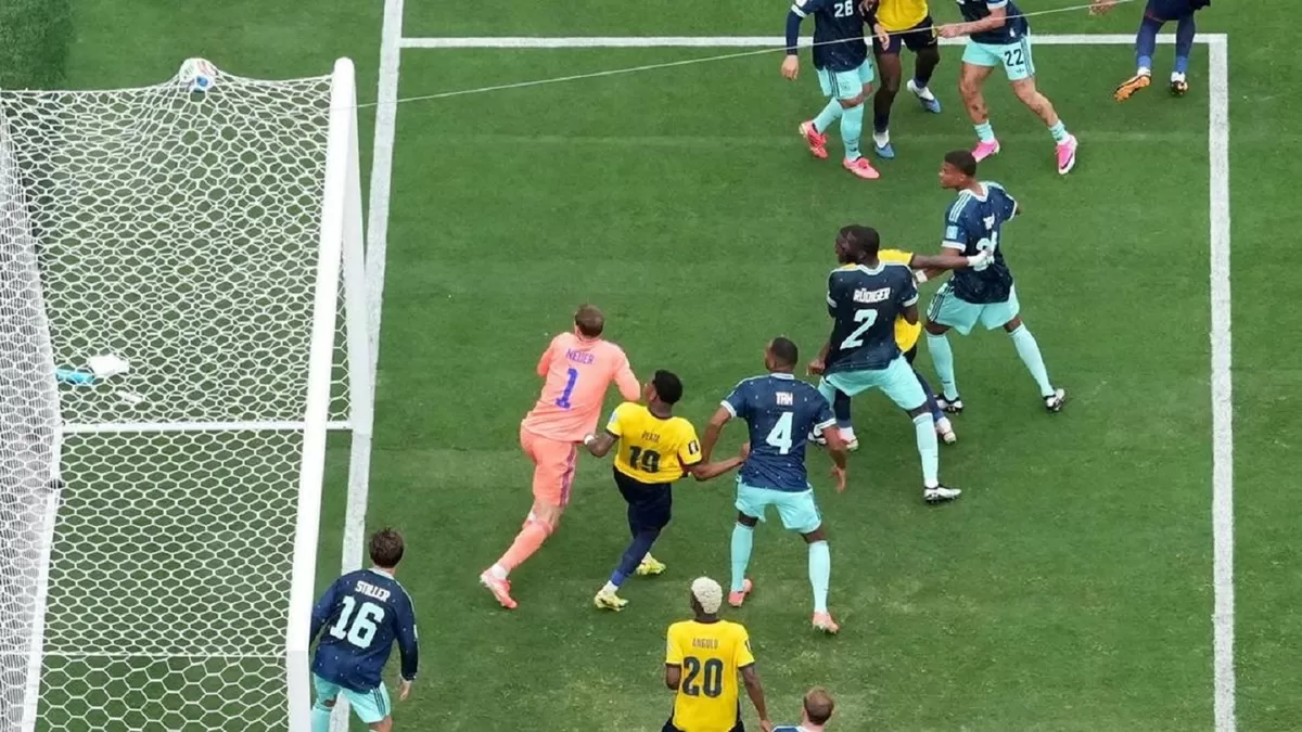 Jerman harus mengakui kemenangan Ekuador 2-1.