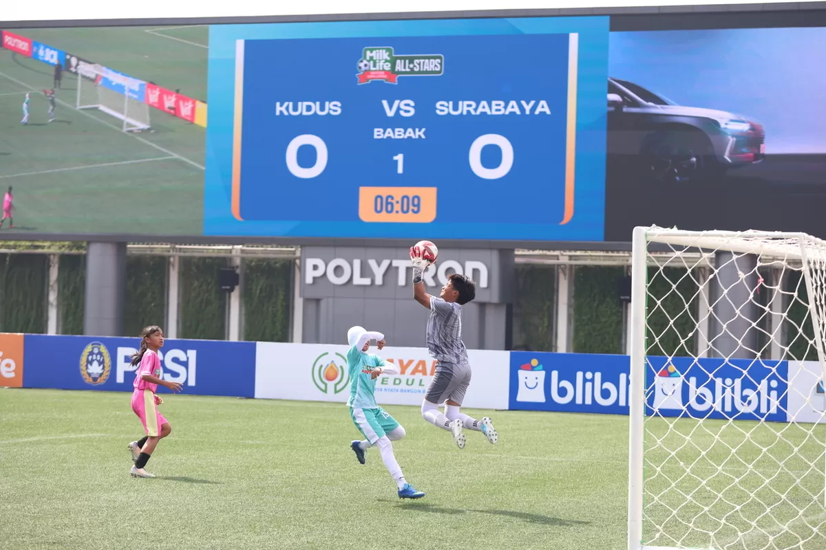 Laga Milklife Soccer Challenge (MLSC) All Stars di Kudus, antara All Stars Kudus vs All Stars Surabaya, di Super Soccer Arena, Kudus, Sabtu, 27 Juni 2026. 