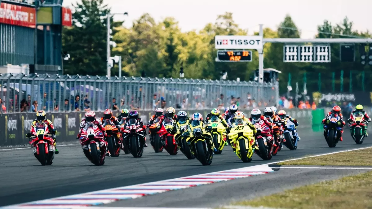 Start pembalap di MotoGP Ceko di Sirkuit Brno. (MotoGP)