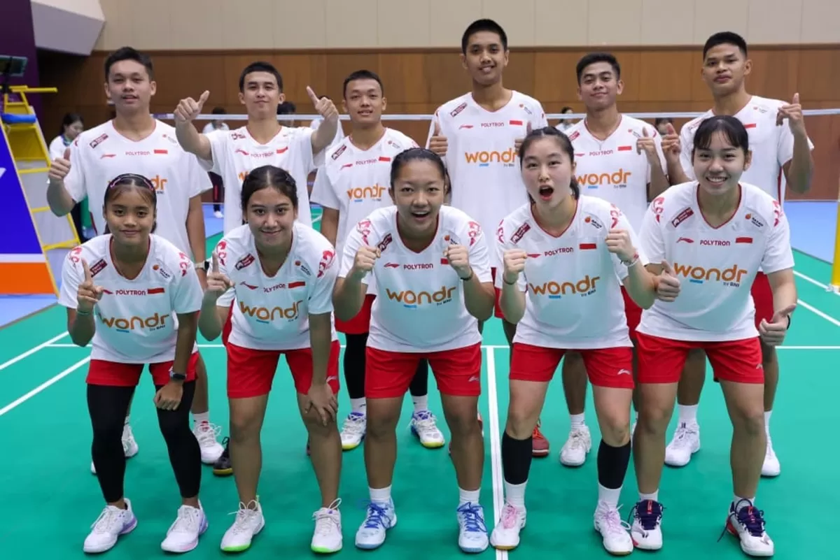 Tim bulutangkis junior Indonesia memastikan tiket babak perempat final Kejuaraan Asia Junior (Team) 2026 lebih awal setelah menang atasi Macau di laga kedua Grup D, di Kumamoto, Sabtu, 27 Juni 2026.