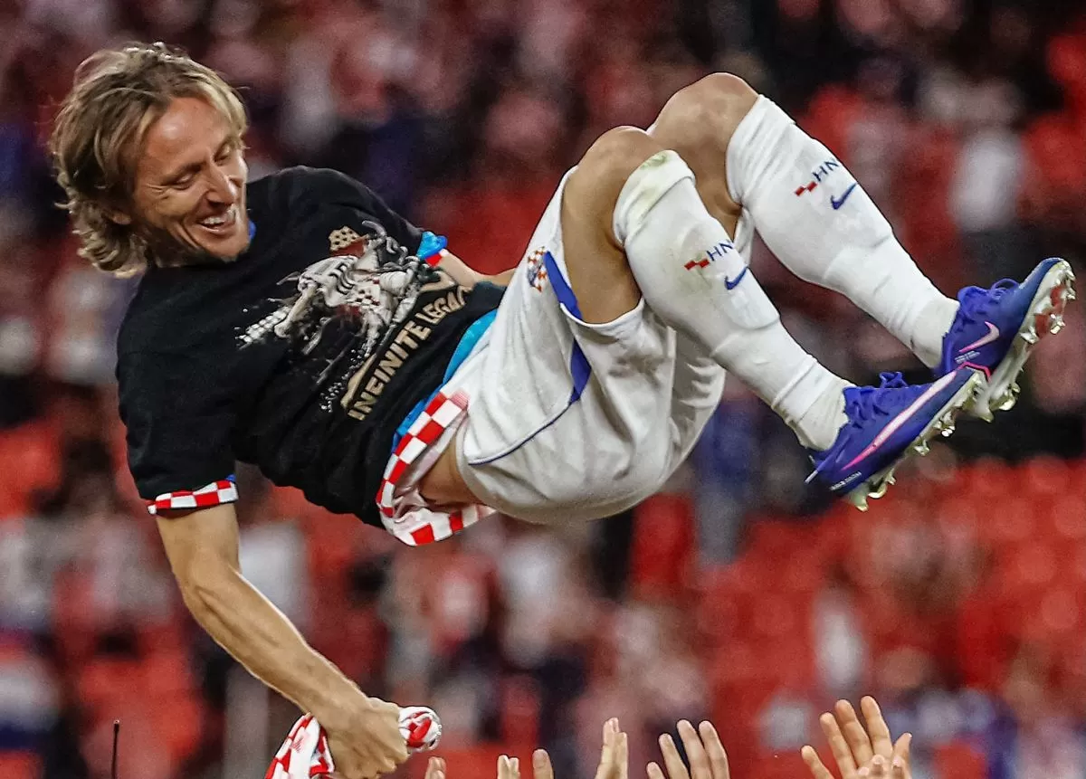 Luka Modric catat rekor 200 caps bersama Timnas Kroasia di Piala Dunia 2026. (@acmilan)