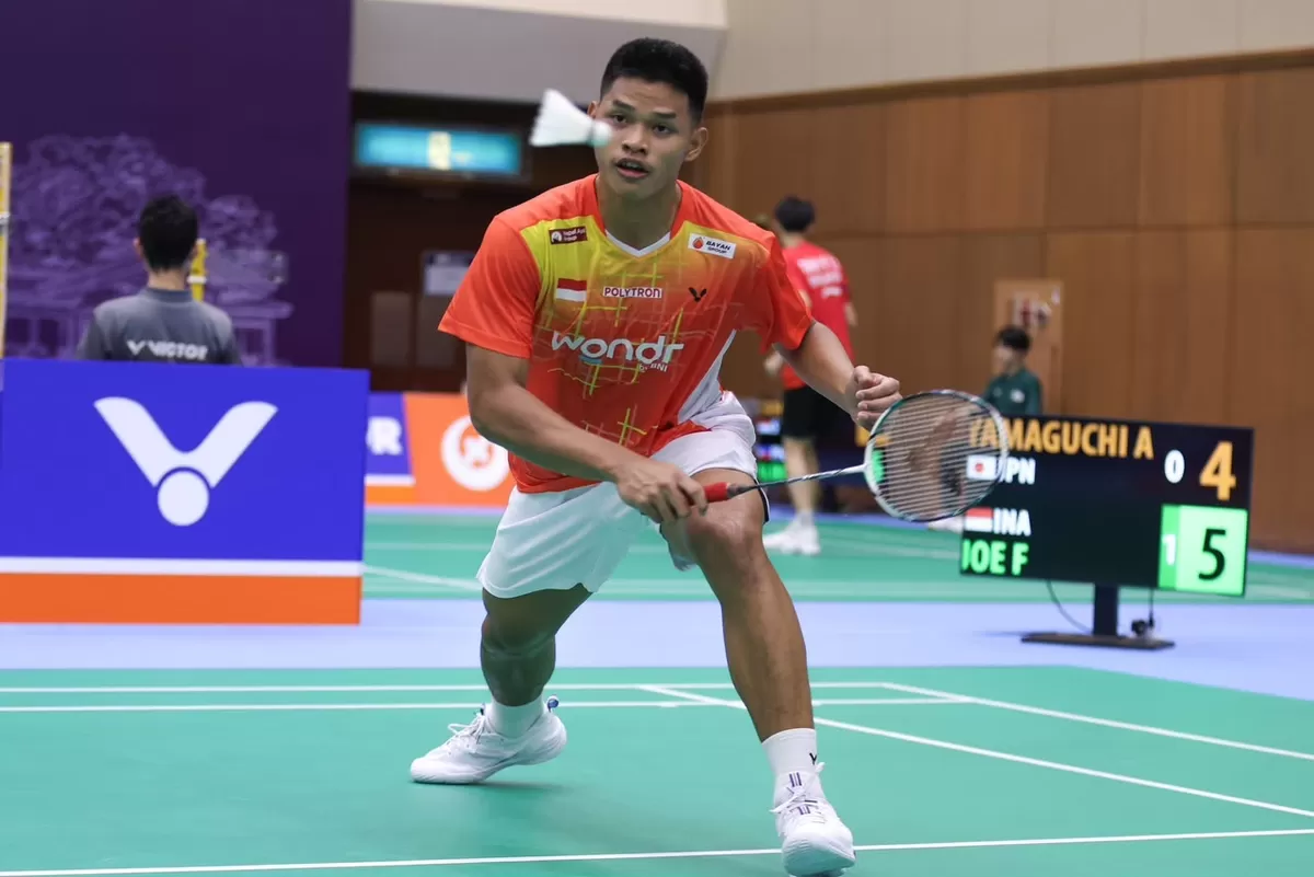 Tunggal putra Indonesia, Fardhan Rainanda Joe melaju ke 32 besar Kejuaraan Asia Junior 2026 (Individu)  usai menundukkan wakil tuan rumah, Akio Yamaguchi, Rabu, 1 Juli 2026 di Kumamoto.