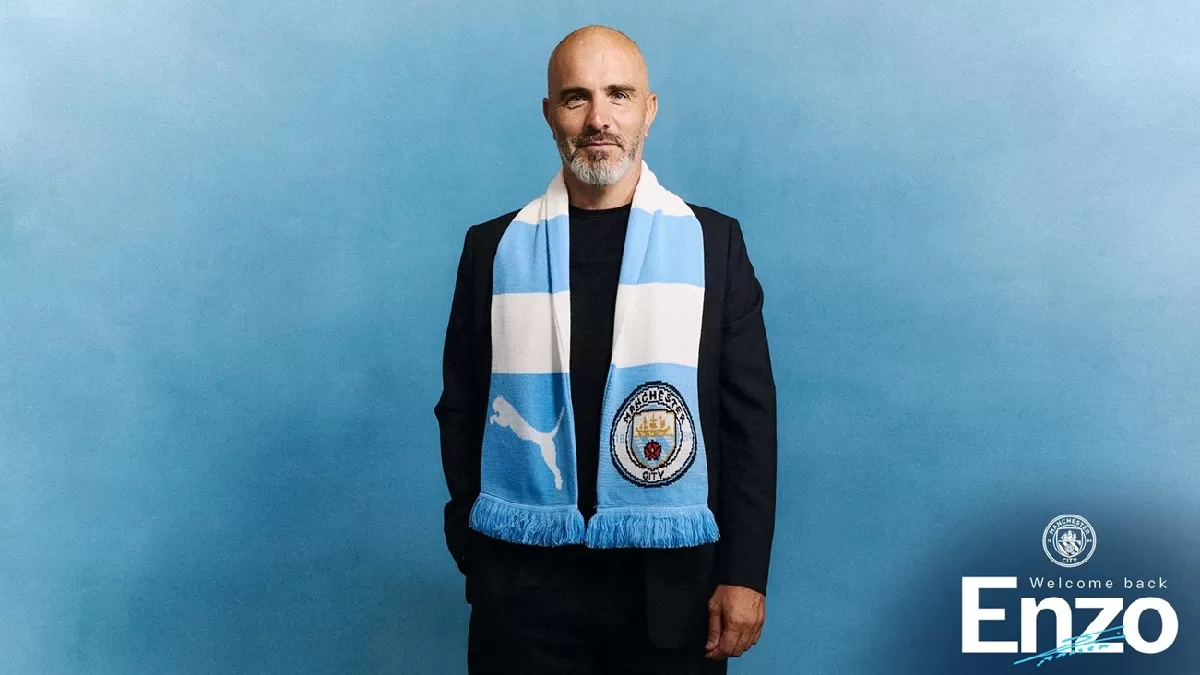 Enzo Maresca kembali ke Manchester City sebagai pelatih dan manajer klub.  (Manchester City)