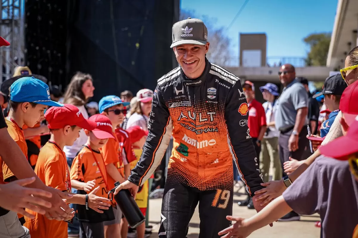 Dennis Hauger pembalap Indycar dari Norwegia. (Fox Sports/Getty Images)