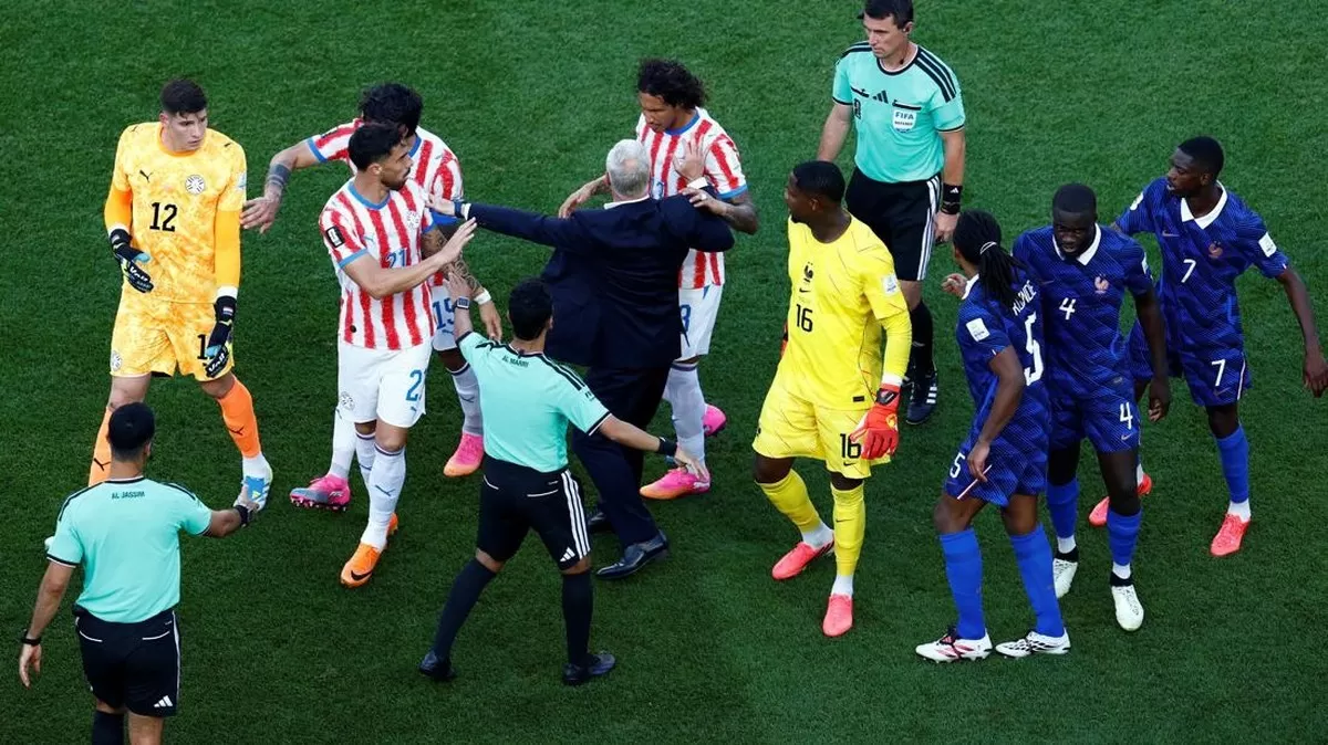 Laga Prancis vs Paraguay di Piala Dunia 2026. (Reuters)