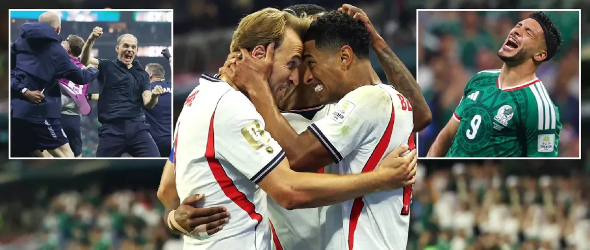 Inggris menang dramatis 3-2 atas Meksiko