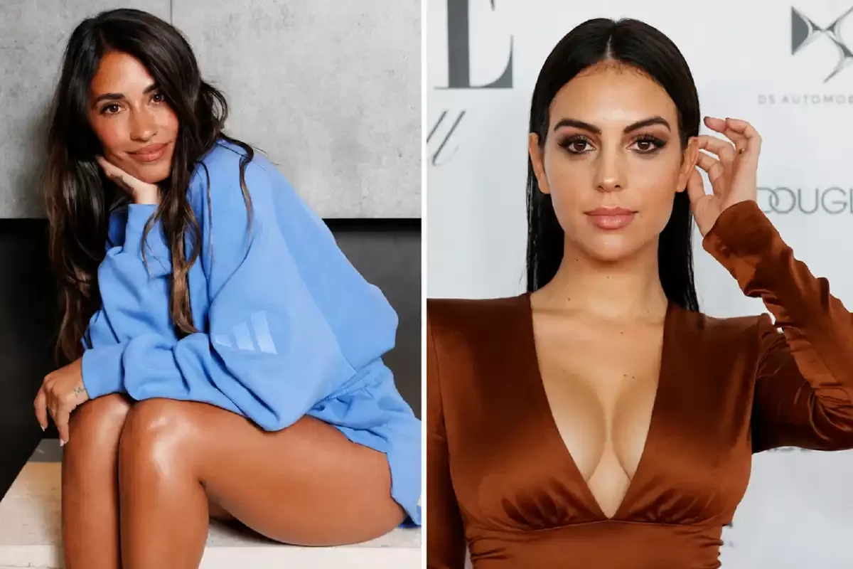 Antonela Roccuzzo membagikan foto kotak hadiah yang dikirim oleh Georgina Rodriguez dari merek fesyen barunya, Mimoa.