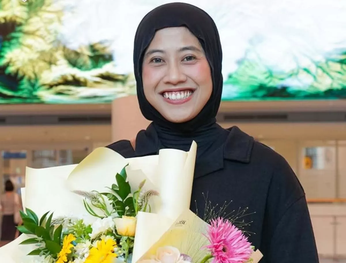 Megawati Hangestri mendapat perhatian saat tiba di Korea.