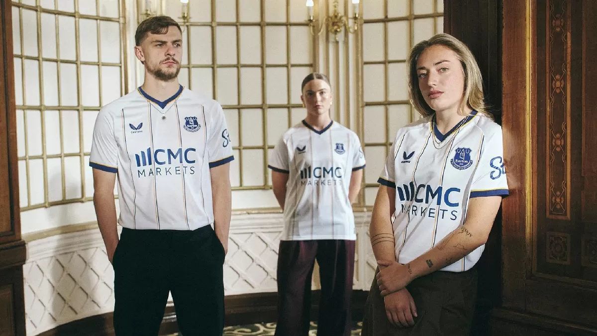 Everton luncurkan jersey tandang 2026/27. (Everton FC)